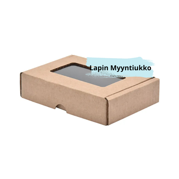 Miniaaltolaatikko, 90x60x20mm, 0427, 3-kerros, E, ruskea, ikkunalla, 50 kpl.