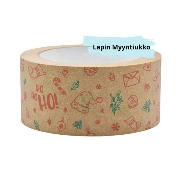 Paperiteippi 50mmx40m Joulukuviolla HO!