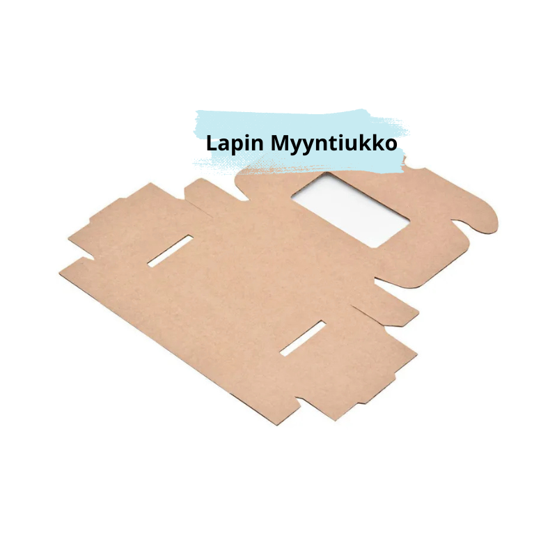 Miniaaltolaatikko, 90x60x20mm, 0427, 3-kerros, E, ruskea, ikkunalla, 50 kpl.
