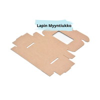 Miniaaltolaatikko, 90x60x20mm, 0427, 3-kerros, E, ruskea, ikkunalla, 50 kpl.