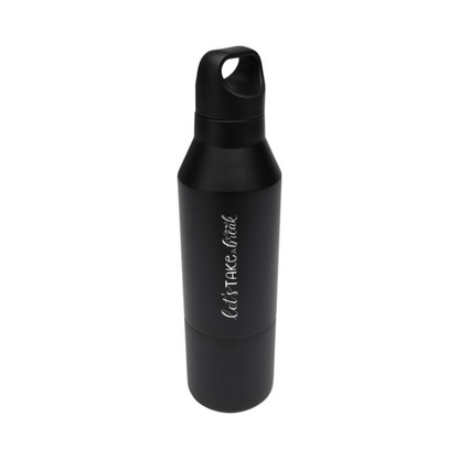 Odessy 600 ml:n RCS-sertifioitu termospullo ja 300 ml:n kuppi. Esim. 25kpl. 1-väri laserkaiverruksella.