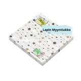 Lautasliina 33x33cm, taitettu 1/4, 3-kerros, 20kpl/pkt, 24kpl./laatikko. Erilaisia.