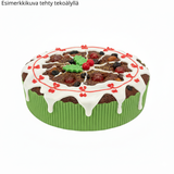 Kakkuvuoka, pahvia, halk. 100 mm, korkeus 30 mm, aaltoileva, vihreänruskea, 25 kpl/pkt