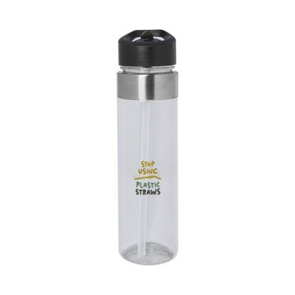 Dylan 650 ml:n Tritan-pullo kaatonokkakannella. Esim. 25kpl. 1-väri tampopainatuksella.