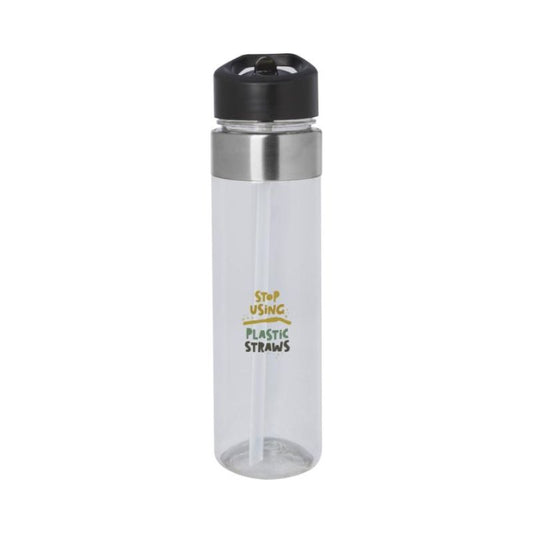 Dylan 650 ml:n Tritan-pullo kaatonokkakannella. Esim. 25kpl. 1-väri tampopainatuksella.