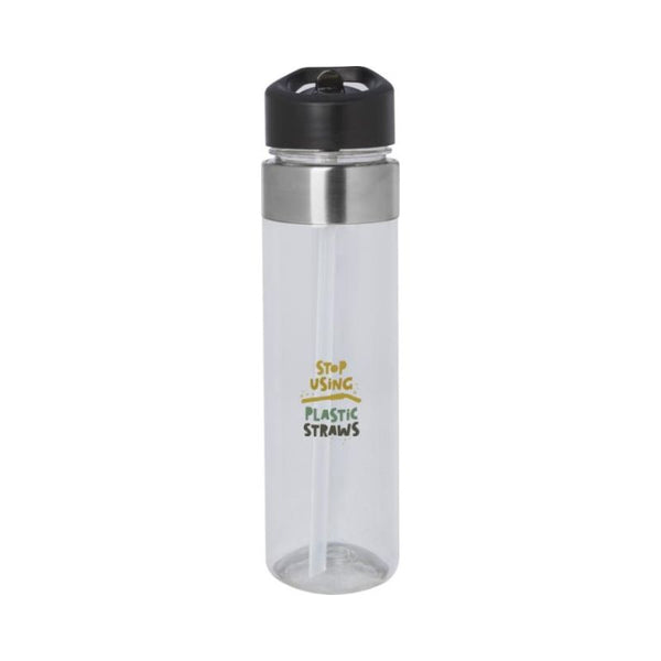 Dylan 650 ml:n Tritan-pullo kaatonokkakannella. Esim. 25kpl. 1-väri tampopainatuksella.