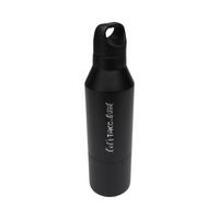 Odessy 600 ml:n RCS-sertifioitu termospullo ja 300 ml:n kuppi. Esim. 25kpl. 1-väri laserkaiverruksella.