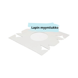Valkoinen kansi kakkurasialle 30x30+13cm, 25kpl