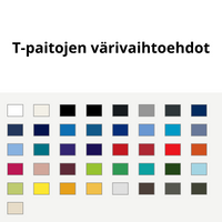 Tyylikäs paketti valmiiksi hinnoiteltuna painatuksilla! 🧥👕🧢 Esim. 10 kpl. Sis. rahdin ja painatuksen