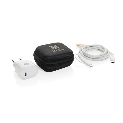 TÜV-Turvatarkastettu 20W USB-C Lataussetti Yrityksille | Boost RCS. Esim. 5 kpl.