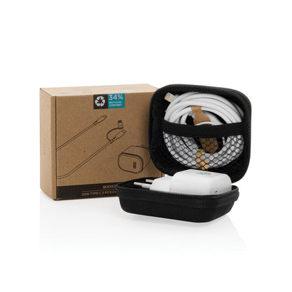 TÜV-Turvatarkastettu 20W USB-C Lataussetti Yrityksille | Boost RCS. Esim. 5 kpl.