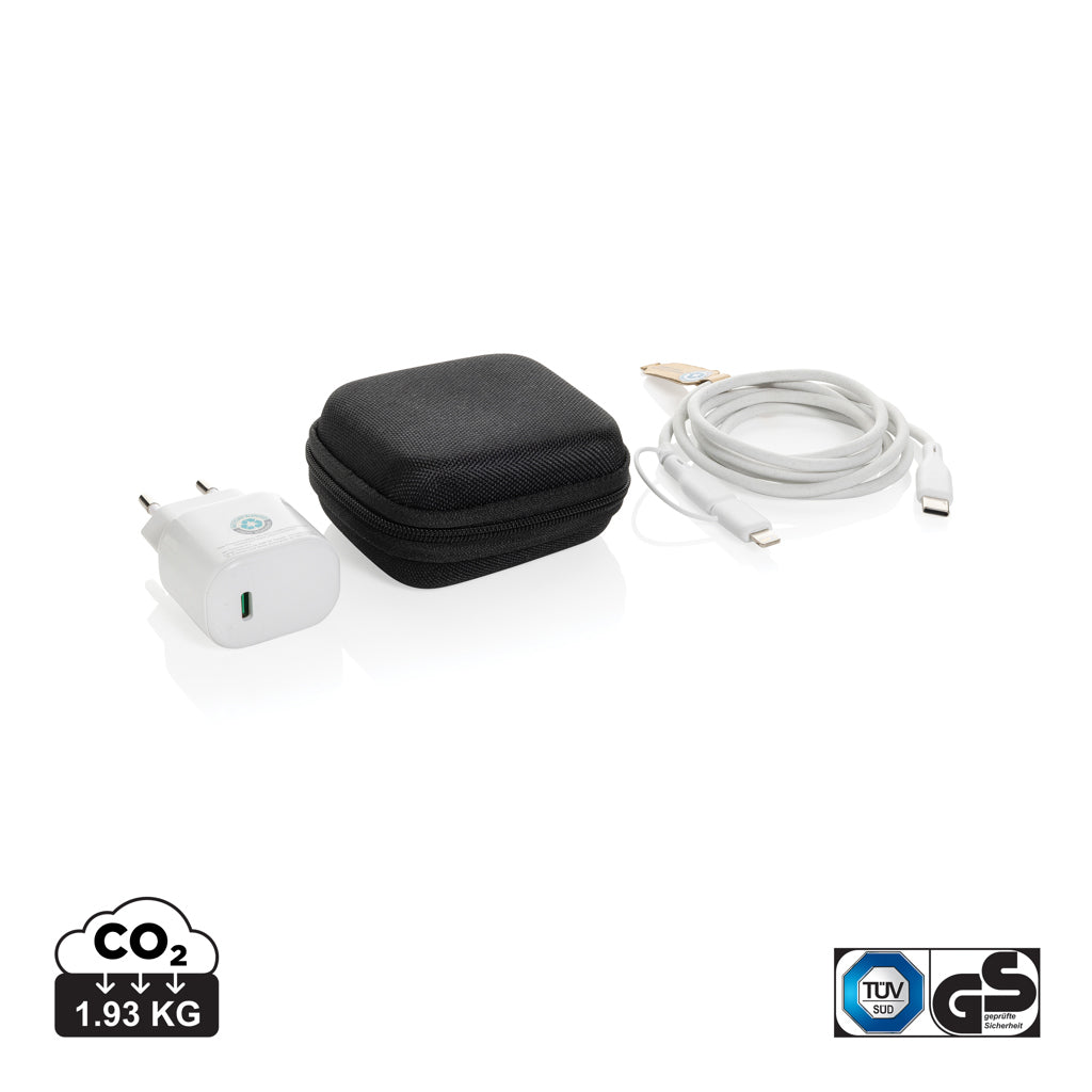 TÜV-Turvatarkastettu 20W USB-C Lataussetti Yrityksille | Boost RCS. Esim. 5 kpl.