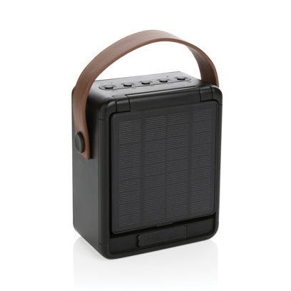 12W aurinkokäyttöinen langaton kaiutin. Esim. 10kpl. 1-värimerkkattuna.