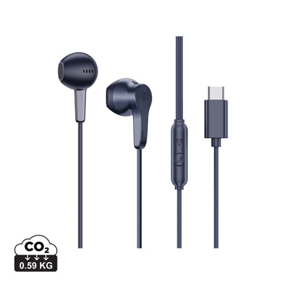 Urban Vitamin Hartford RCS, langalliset USB-C-nappikuulokkeet logomerkinnällä. alk. 10 kpl.