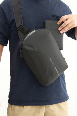 XD Design Urban Sling crossbody-laukku, 3 väriä. Esim. 10 kpl. siirtokuvapainatuksella.