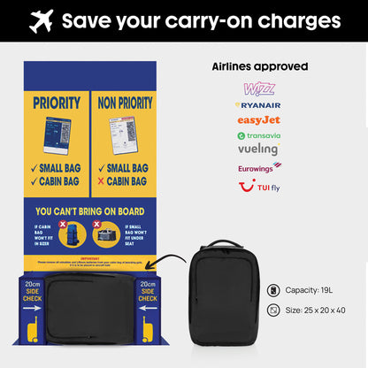 Ace Aware™ RPET Free On Board Travel Pack. 19L. Esim. 5kpl. painatuksella 43,34€+alv./kpl.