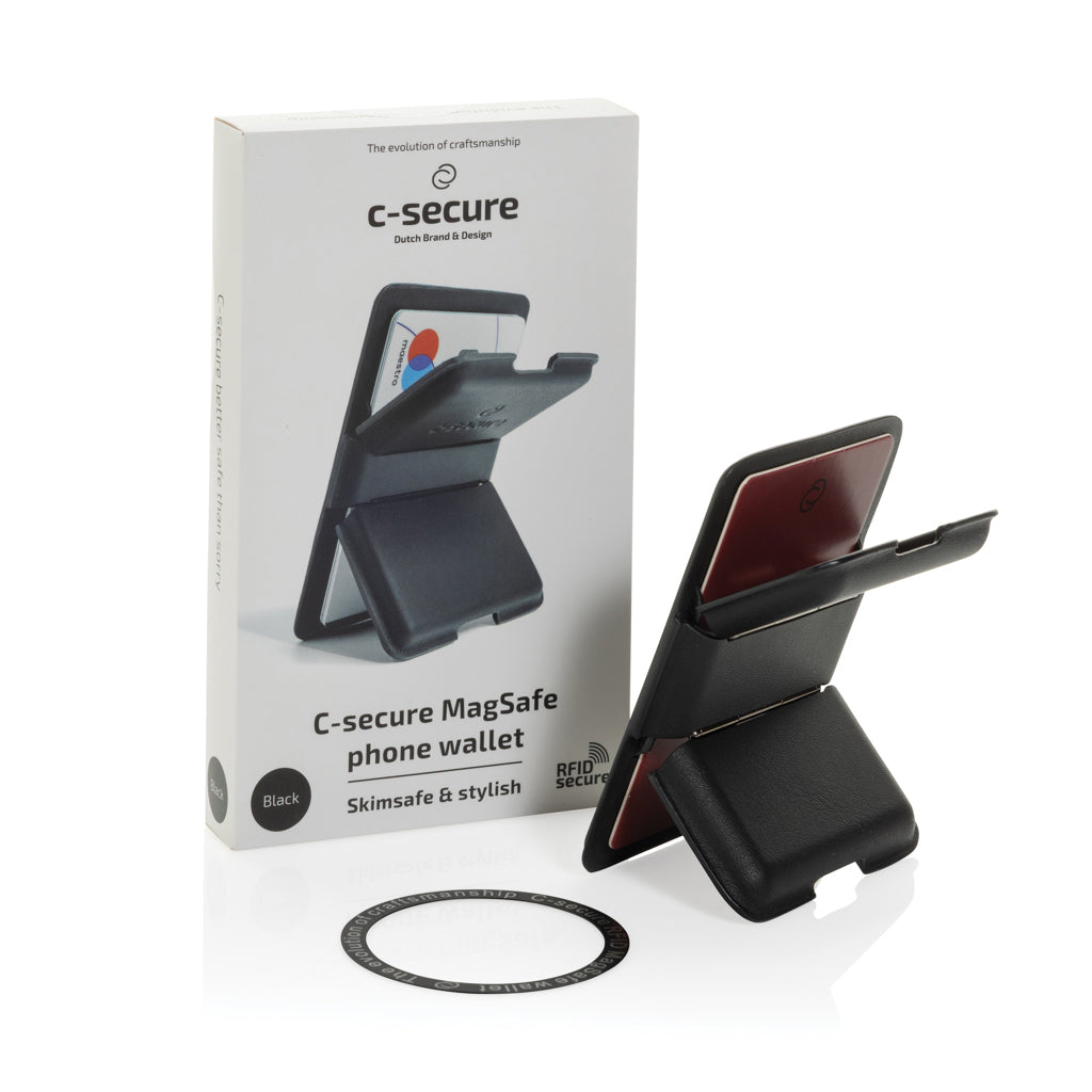 C-Secure MagSafe Lompakko puhelimeen 4:lle kortille, Yrityslahjat RFID-Suojalla