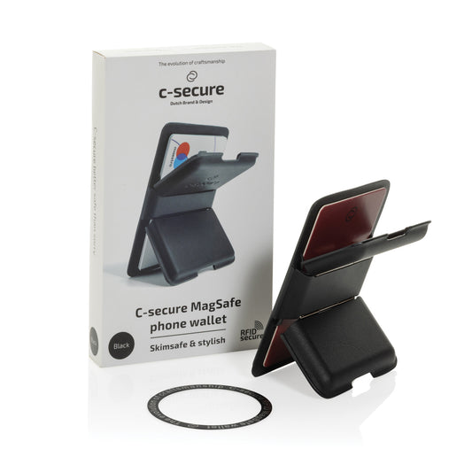 C-Secure MagSafe Lompakko puhelimeen 4:lle kortille, Yrityslahjat RFID-Suojalla