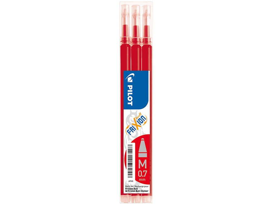 Pilot FriXion Täyttöpatruunat 3 kpl (0,7 mm) Eri värejä.