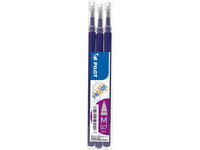 Pilot FriXion Täyttöpatruunat 3 kpl (0,7 mm) Eri värejä.