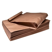 Ruskeat Paperipussi 27+8x37cm 80g | Ekologinen Take Away -pakkaus 100kpl