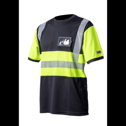 Priha Hi-Vis 4381 huomiopaita, hengittävä tekninen työpaita, EN ISO 20471 lk 1.