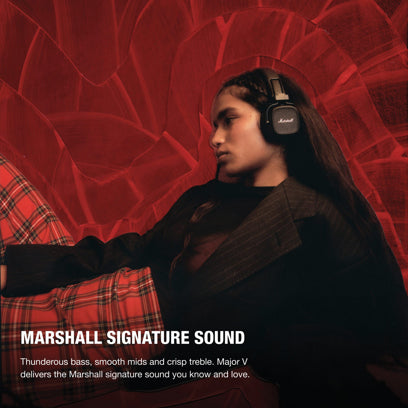 Marshall Major V langattomat Bluetooth-kuulokkeet alk. 10kpl. merkkauksella
