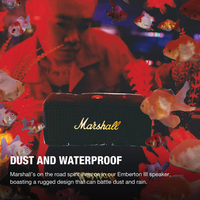 Marshall Emberton III kannettava Bluetooth-kaiutin alk. 10kpl. merkkauksella
