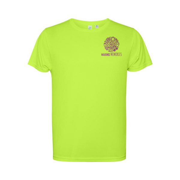 Roly Estoril vaaleanvihreä lasten t-paita. logo oikeassa rinnassa.