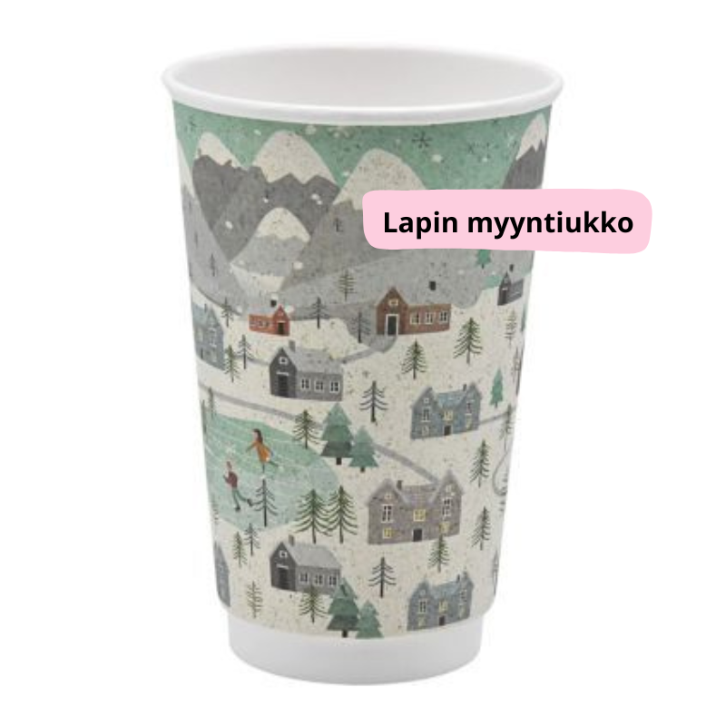 Ruohopaperinen kahvikuppi, 400 ml 400kpl.