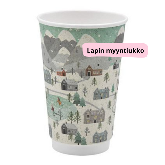 Ruohopaperinen kahvikuppi, 400 ml 400kpl.