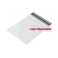 pussi kaksoisliimalla. Päällä lukee Lapin Myyntiukko.