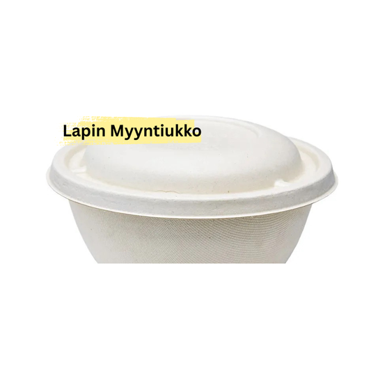 Soppakulhon kansi sokeriruokokuidusta. 100 % biohajoava ja kompostoituva. Halkaisija 17 cm, pakkaus 75 kpl. Mikro- ja pakastinkäyttöön.
