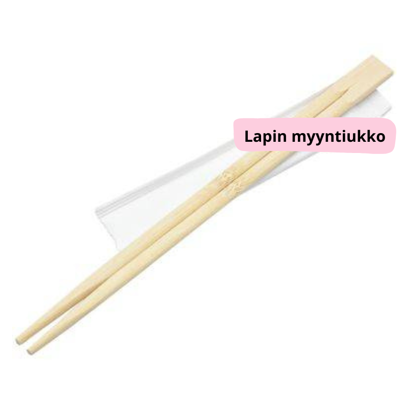 Sushipuikot, bambua, 21 cm, erikseen pakattu, 100 paria/paketti