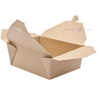 Ruokarasia, kartonki, 170x140x65mm, 1000ml, ruskea, saranoidulla kannella, esim.300kpl.