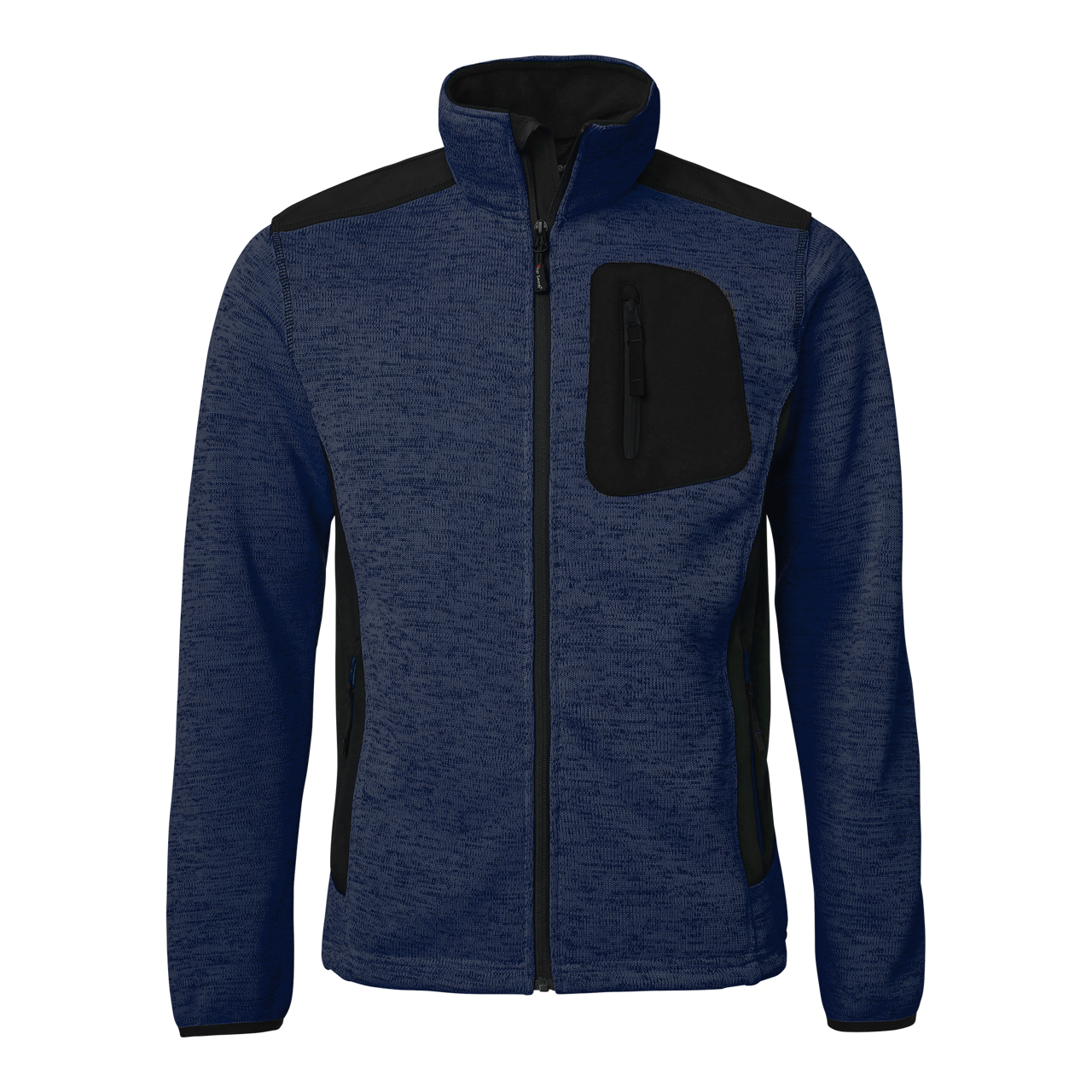 Top Swede neulottu fleecetakki softshell-yksityiskohdilla.
