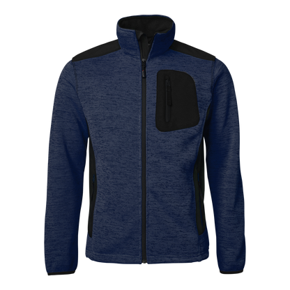 Top Swede neulottu fleecetakki softshell-yksityiskohdilla.