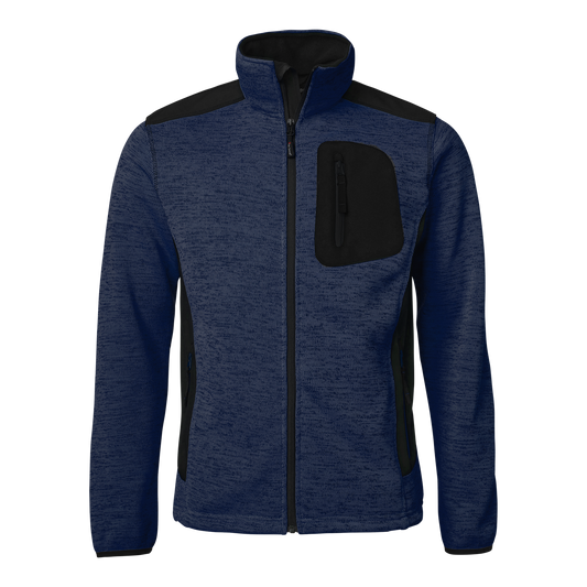 Top Swede neulottu fleecetakki softshell-yksityiskohdilla.