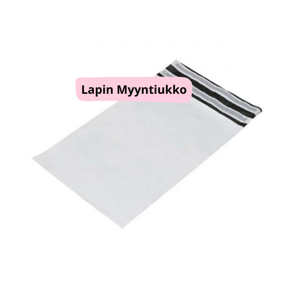 Pussi, jonka päällä teksti: Lapin Myyntiukko.