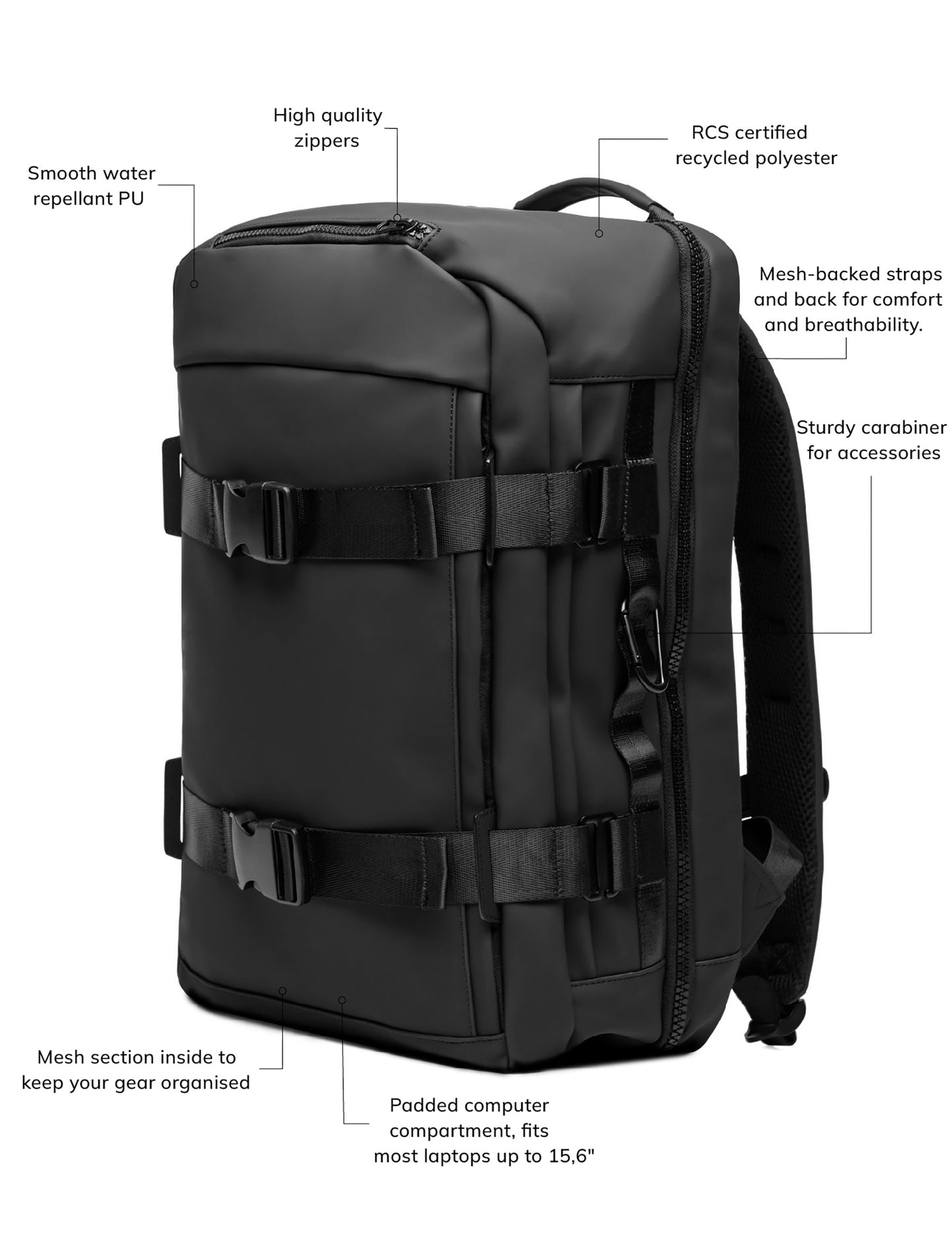 Vinga Baltimore Explorer -reppu 33L, RCS-sertifioitu. Eri värejä.