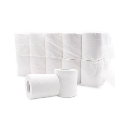 Wc-paperi, 3-kert, 150-ark, 64 rll säkissä.  39 säkkiä lavassa,
