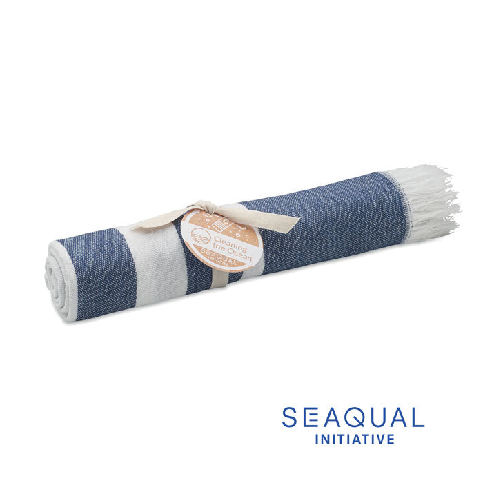 Kierrätetty hamam-pyyhe yrityksille – SEAQUAL® Wave 100x170 cm