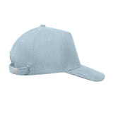 WALE 5-paneelinen baseball-lippis polyesterisamettia alk. 25kpl. 250€+alv. 1-väri brodeerauksella