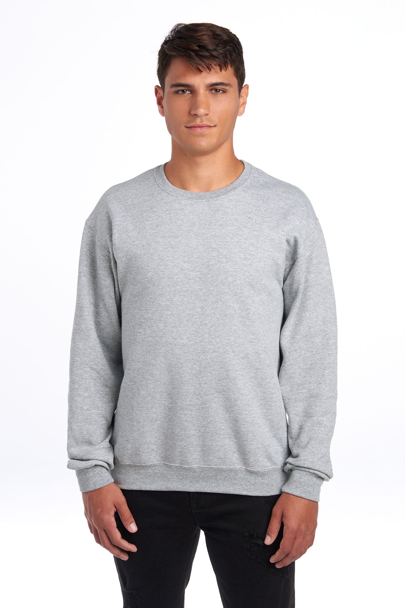 Jerzees NuBlend J562M unisex collegepaita 50% puuvilla-polyesteri.