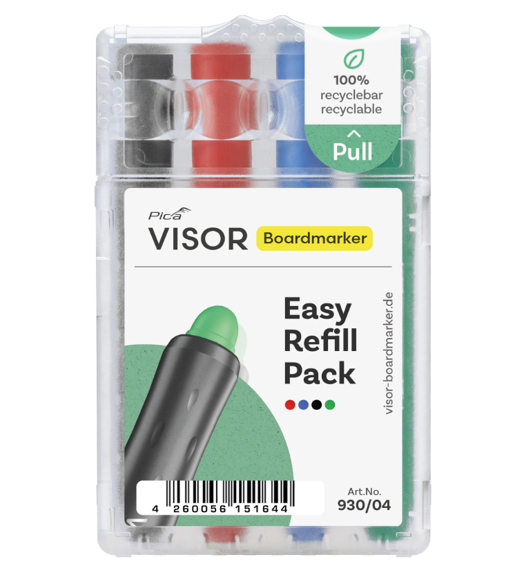 Pica Visor taulutussi 4-värilaj. täyttöpakkaus