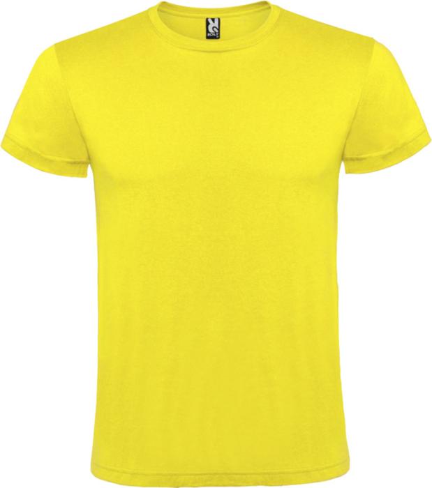 Roly Atomic lyhythihainen unisex-t-paita 150 g/m2. Esim. 25kpl. 750 cm2 DTF-painatuksella