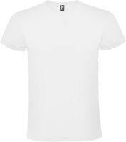 Roly Atomic lyhythihainen unisex-t-paita 150 g/m2. Esim. 25kpl. 750 cm2 DTF-painatuksella