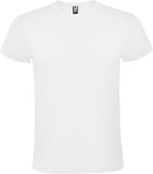 Roly Atomic lyhythihainen unisex-t-paita 150 g/m2. Esim. 25kpl. 750 cm2 DTF-painatuksella