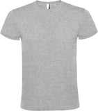 Roly Atomic lyhythihainen unisex-t-paita 150 g/m2. Esim. 25kpl. 750 cm2 DTF-painatuksella