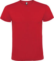 Roly Atomic lyhythihainen unisex-t-paita 150 g/m2. Esim. 25kpl. 750 cm2 DTF-painatuksella